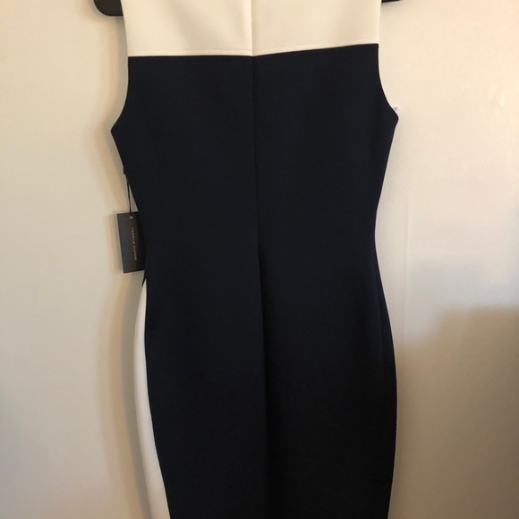 White and Navy Blue Tommy Hilfiger Dress - Picture 6 of 8